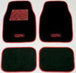 aluminium car mats competition red 4 pcs
